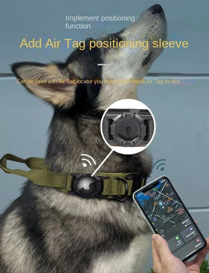 AirTag Dog necklace with Handle