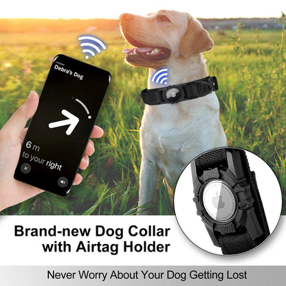 AirTag Dog necklace with Handle